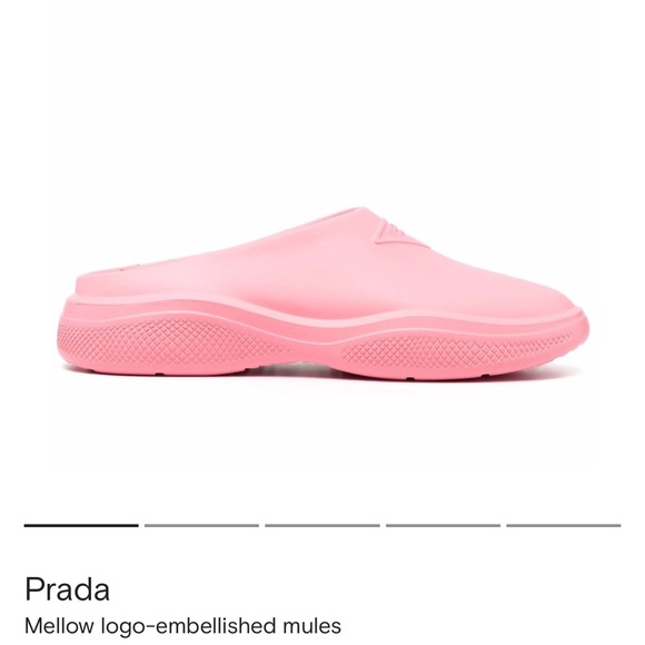 Prada Mellow Logo Embellished Mules - Picture 3 of 9